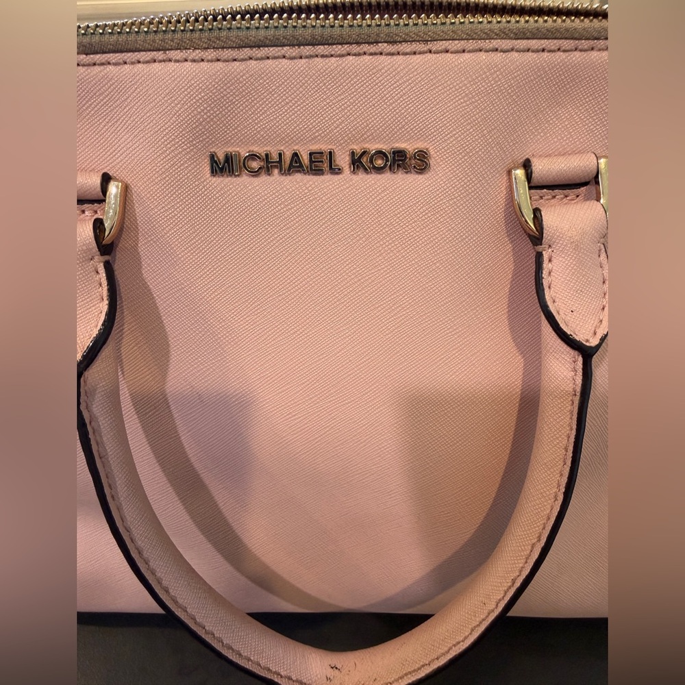 Michael Kors Pink Satchel with Gold Hardware - Picture 2 of 16